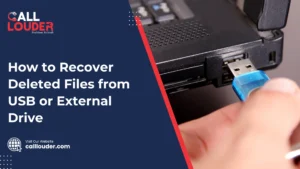 How to Recover Deleted Files from USB or External Drive